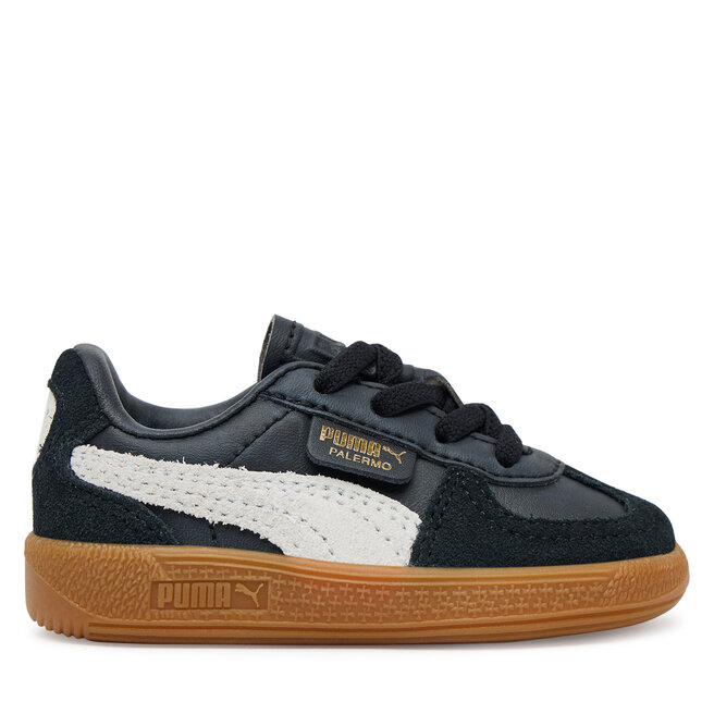 Sneakersy Puma Palermo Lth Ac Inf 397277 03 Czarny - chłopięce