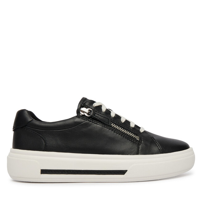 Sneakersy Clarks Hollyrose Zip 26185913 Czarny - kobiece