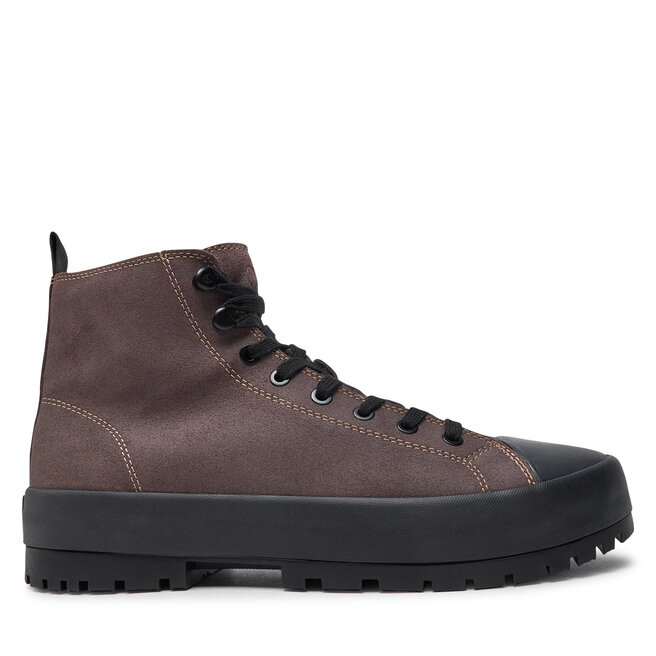 Trapery Calvin Klein Jeans Lugged Hybrid High Laceup Auth YM0YM01092 Brązowy - męskie