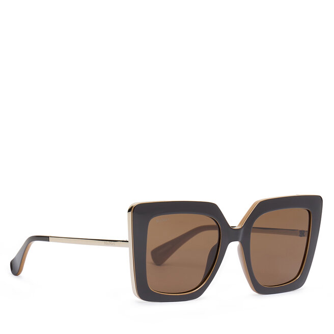 Okulary przeciwsłoneczne Max Mara Design4 MM0051 50E Brązowy - kobiece