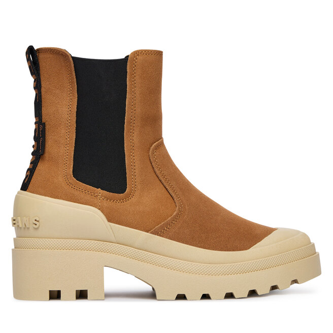 Sztyblety Pepe Jeans Hale Chelsea W PLS500005 Brązowy - kobiece