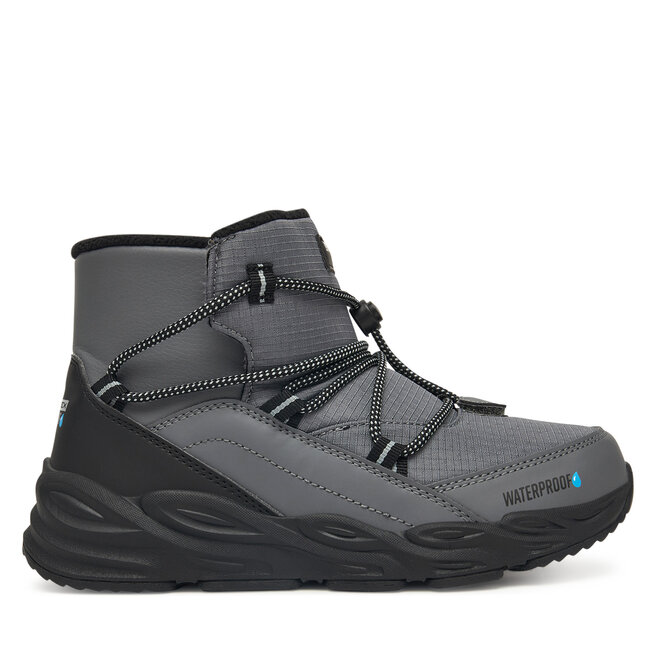 Śniegowce Skechers Turbo Tread 406385L CCBK Szary - chłopięce