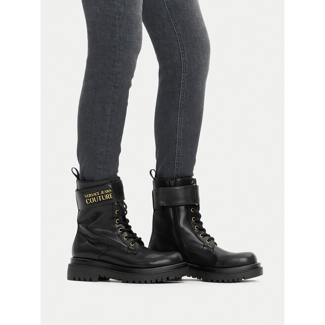 Trzewiki Versace Jeans Couture 79VA3S64 Czarny - kobiece