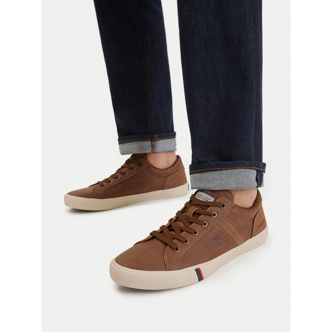 Sneakersy Beverly Hills Polo Club CWBEO-V5-MASON Brązowy - męskie