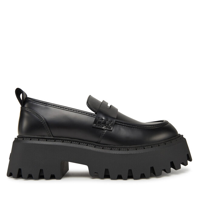 Loafersy Buffalo Aspen Loafer 1624079 Czarny - kobiece