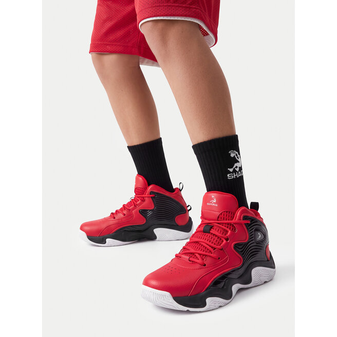 Buty do koszykówki SHAQ EO-DEVASTATOR 3.0 AQ95078B-R Czerwony - dziecięce