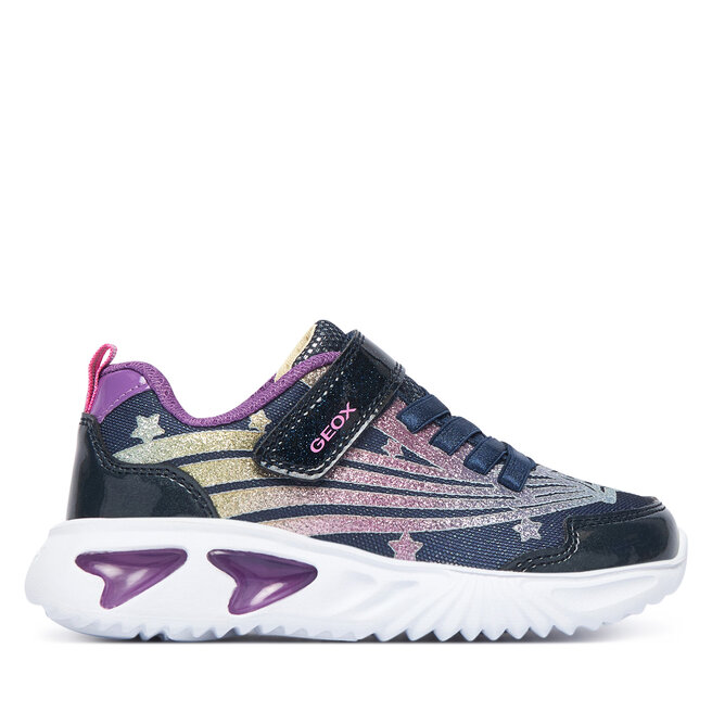Sneakersy Geox J Assister Girl J56E9B 0ASKN C4269 S Granatowy - dziewczęce