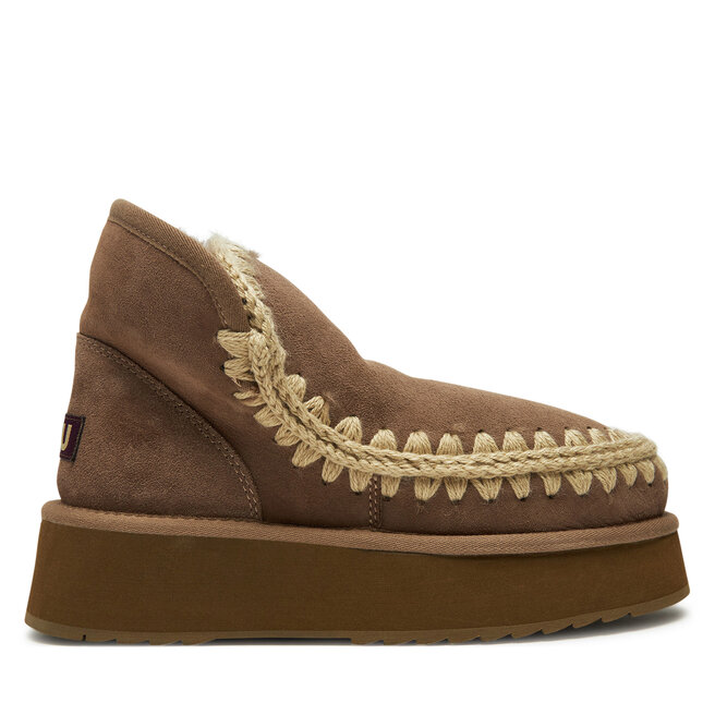 Śniegowce Mou Mini Eskimo Platform Boot FW681000A Brązowy - kobiece