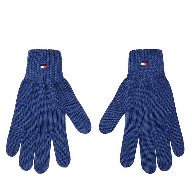 Rękawiczki dziecięce Tommy Hilfiger Small Flag AU0AU01657 Niebieski - dziecięce