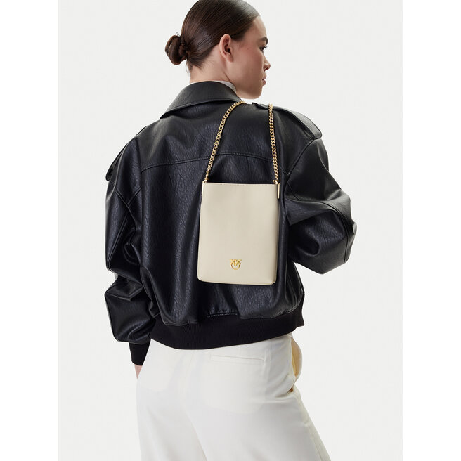 Torebka PINKO Flat Satchel AI 25-26 PCPL 105352 A0QO Écru -