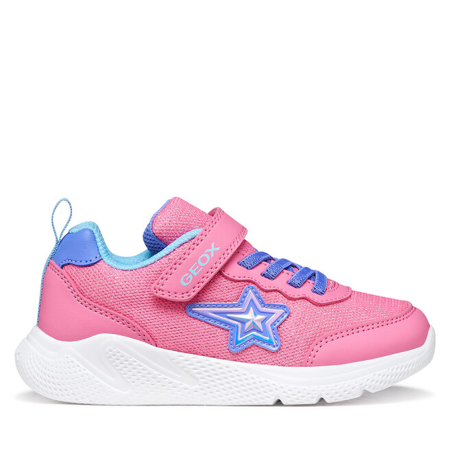 Sneakersy Geox J Sprintye Girl J55FWA 0AS54 CE84V D Różowy - dziewczęce
