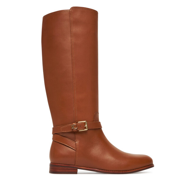 Oficerki LAUREN RALPH LAUREN Brooke Tll 2 Bo Tal 802974383001 Brązowy - kobiece