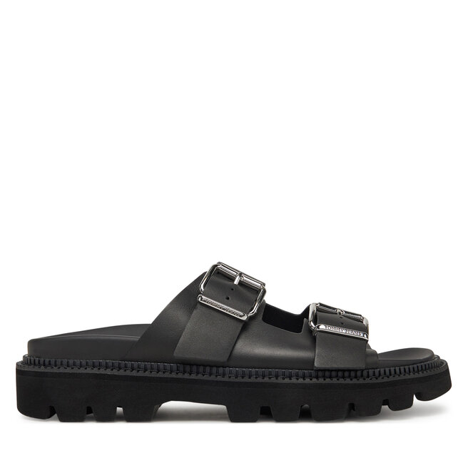 Klapki Tommy Jeans Double Strap Sandal EN0EN02753 Czarny -
