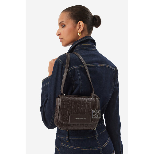 Torebka Armani Exchange XW001577 AF15774 U6032 Brązowy ciemny -
