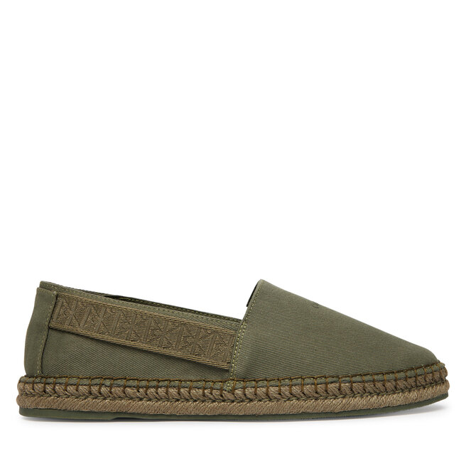 Espadryle Calvin Klein Espadrille Webbing Cv HM0HM02075 Zielony - męskie