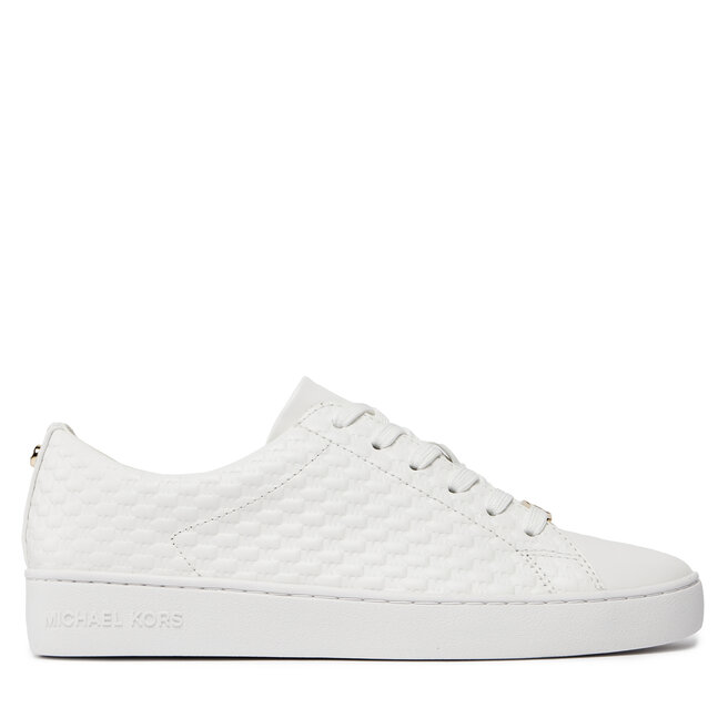Sneakersy MICHAEL Michael Kors Keaton Lace Up 43R4KTFS1L Biały - kobiece