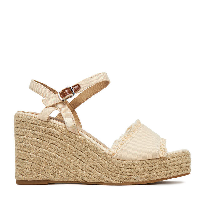 Espadryle DeeZee E0822-4A Beżowy - kobiece