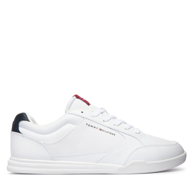 Sneakersy Tommy Hilfiger Low Pro Cupsole Perf Leather FM0FM05944 Biały - męskie