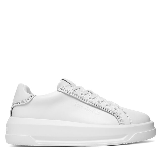 Sneakersy LOVE MOSCHINO JA15025G1OIA0100 Biały - kobiece