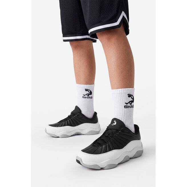 Buty do koszykówki SHAQ EO-NET LOW AQ95089B-BW Czarny - dziecięce