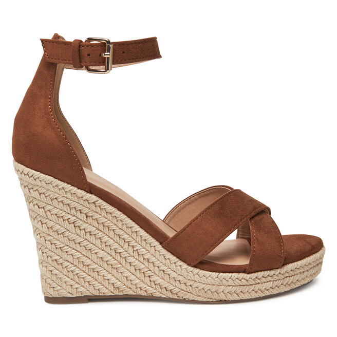 Espadryle ONLY Shoes Onlamelia-18 Mf Wedge 15335555 Brązowy - kobiece
