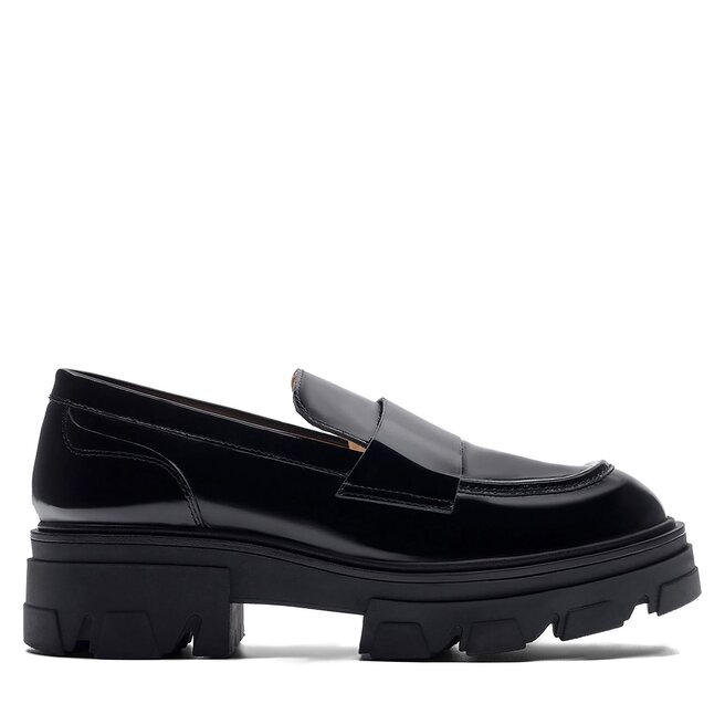 Loafersy Badura VILA-2876 Czarny - kobiece