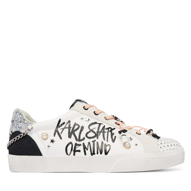 Sneakersy KARL LAGERFELD KL60116S Biały - kobiece