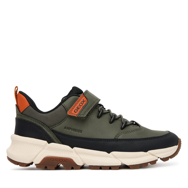 Sneakersy Geox J Flexyper Plus J56LCA 0MEFU C3009 D Khaki - chłopięce