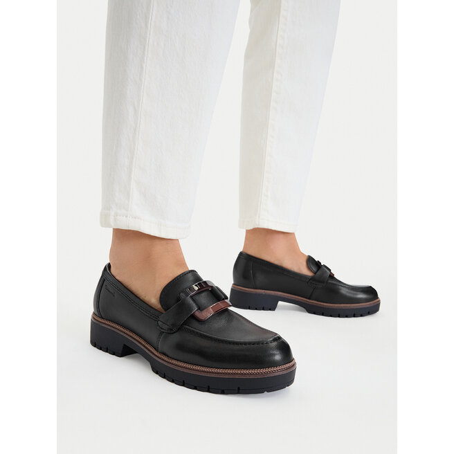 Loafersy Tamaris 1-24722-43 Czarny - kobiece