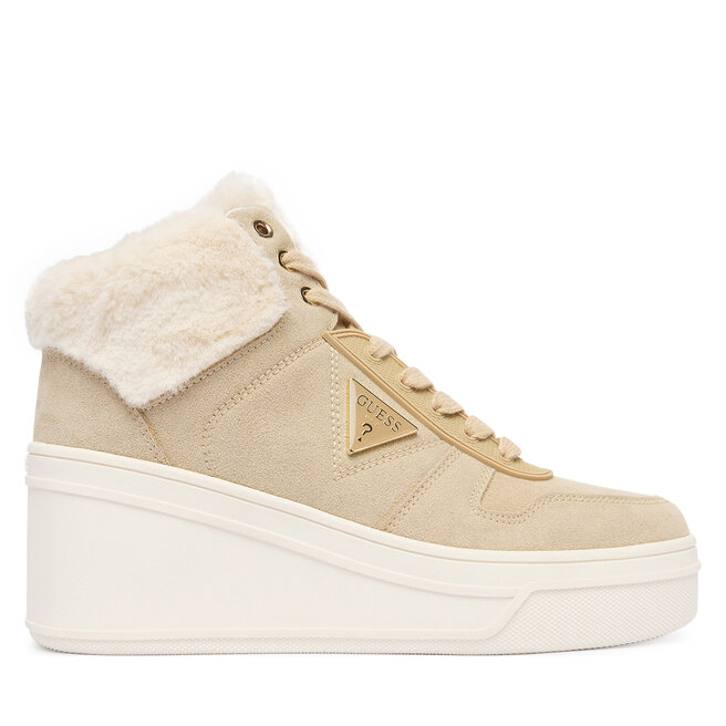 Sneakersy Guess FLFRFR SUE12 Beżowy - kobiece