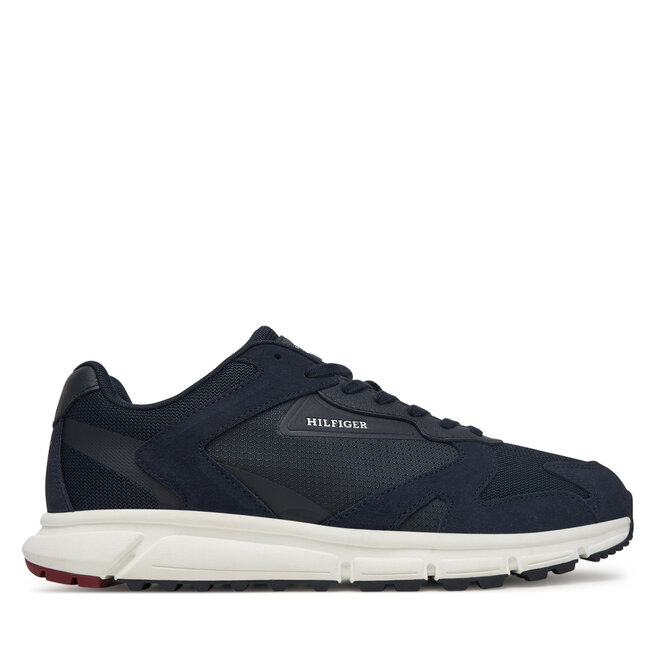 Sneakersy Tommy Hilfiger Outdoor Runner Mix FM0FM05574 Granatowy - męskie