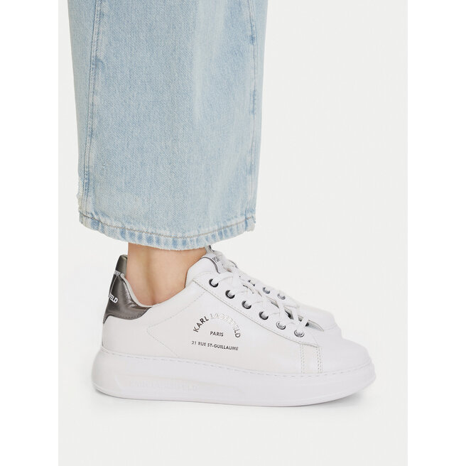 Sneakersy KARL LAGERFELD KL62538K Biały - kobiece