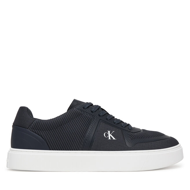 Sneakersy Calvin Klein Classic Cups Laceup Knit HM0HM02130 Granatowy - męskie