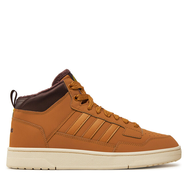Sneakersy adidas Rapid Court Mid Winterized JR0171 Brązowy - męskie