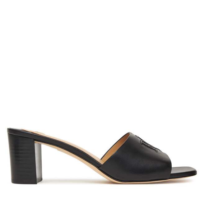 Klapki LAUREN RALPH LAUREN Everley Block-Heel 802974364001 Czarny -