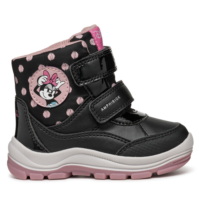 Śniegowce Geox B Flanfil Girl B Abx B463WC 0BCMN C9289 M Czarny - dziewczęce