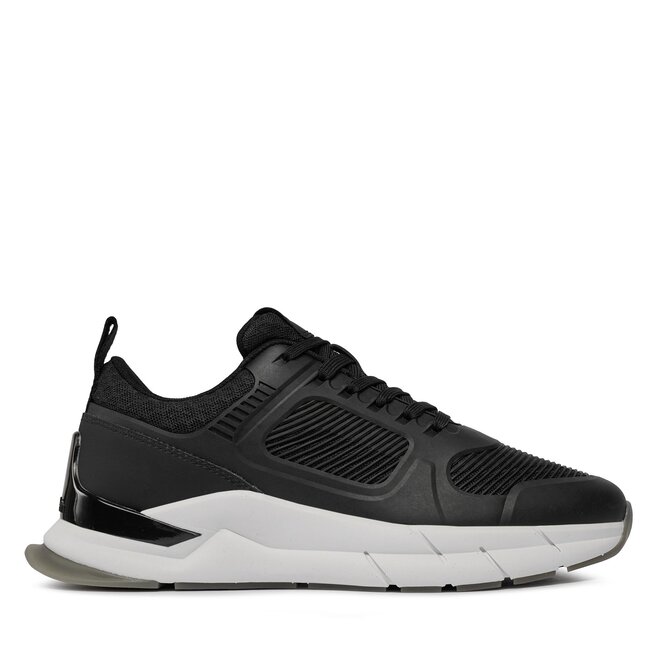 Sneakersy Calvin Klein Lace Up Runner - Caged HW0HW01996 Czarny - kobiece