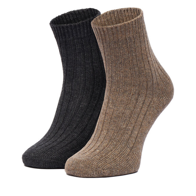 Skarpety długie Nine West CEO_LA_NW_12744_Z_AW26 (2-PACK) Brązowy - kobiece