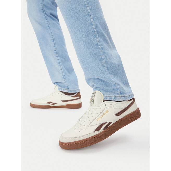 Sneakersy Reebok EO-CLUB C REVENGE VINTAGE 100278993 Kremowy - męskie