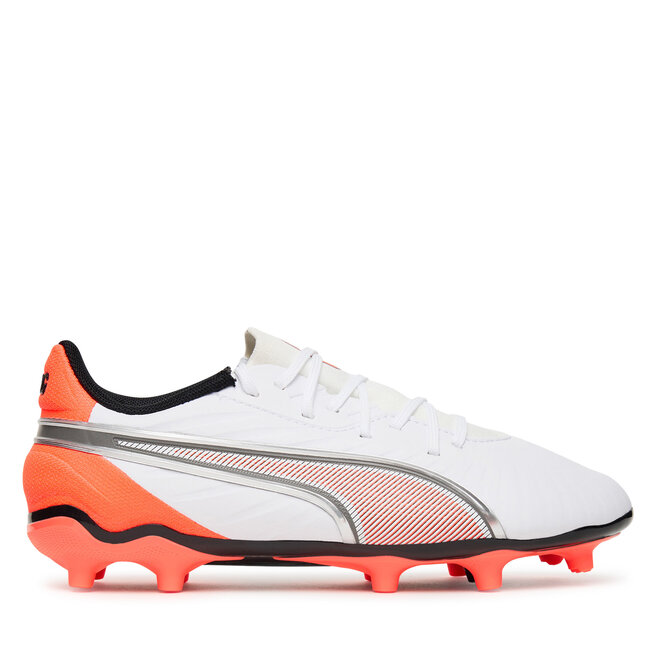 Buty do piłki nożnej Puma King Match Fg/Ag Jr 108837 01 Biały - dziecięce