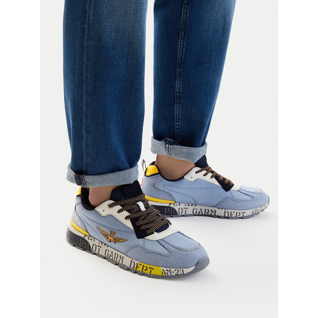 Sneakersy Aeronautica Militare 261SC0276UCT04327 Niebieski - męskie