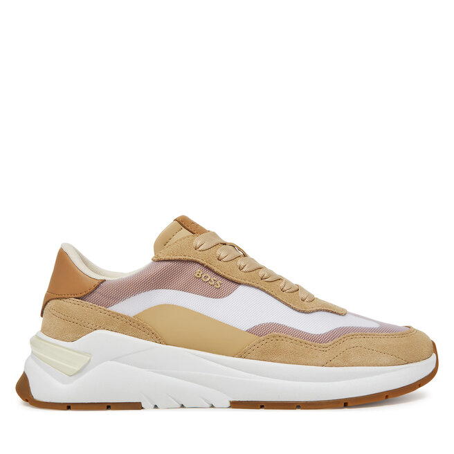 Sneakersy BOSS Skylar Runn 50541617 Beżowy - kobiece