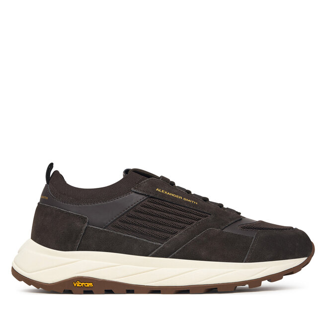 Sneakersy Alexander Smith Dublin ASBEBKM-7891 Brązowy ciemny - męskie