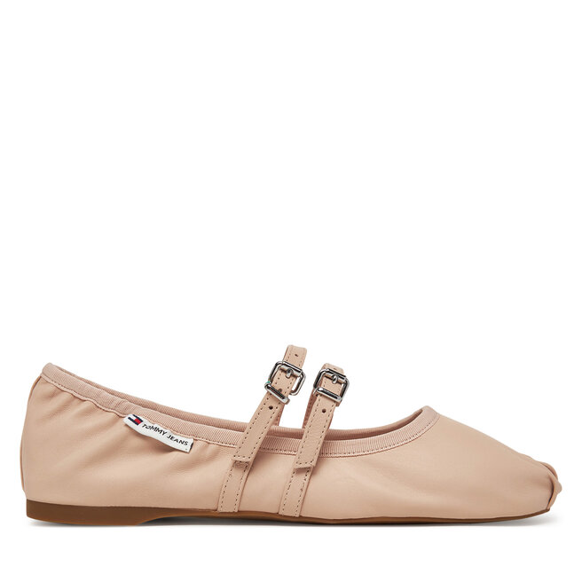 Baleriny Tommy Jeans Ballerina EN0EN02720 Różowy -