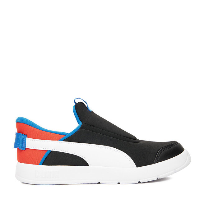 Sneakersy Puma COURTFLEX V3 SLIPTECH PS 39973401 Czarny - chłopięce