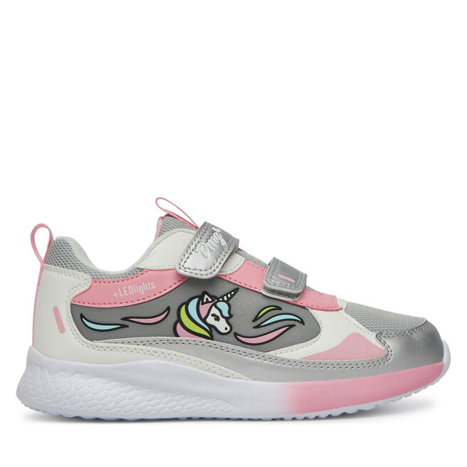 Sneakersy Primigi 7966500 Srebrny - dziewczęce
