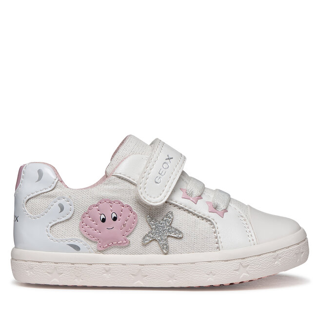 Trampki Geox B Gisli Girl B651MB 00954 C0007 S Biały - dziewczęce