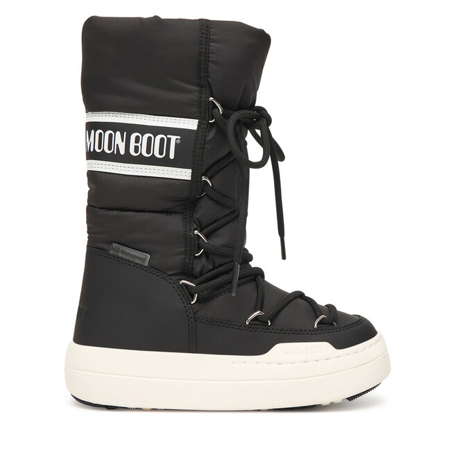 Śniegowce Moon Boot Jr Park Tube Lace wp 80D3440130 S Czarny - dziewczęce