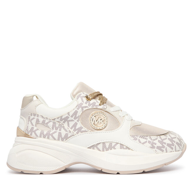 Sneakersy MICHAEL Michael Kors Zuma MK02656258 Kremowy - dziewczęce