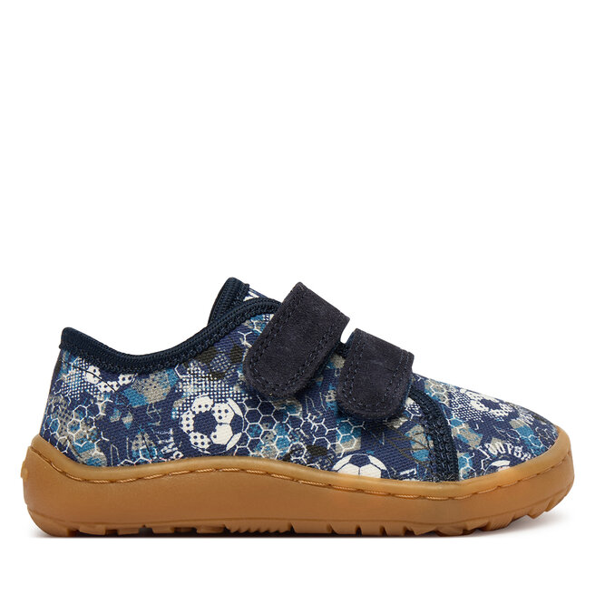 Kapcie Froddo Barefoot Canvas G1700440-7 M Niebieski - chłopięce